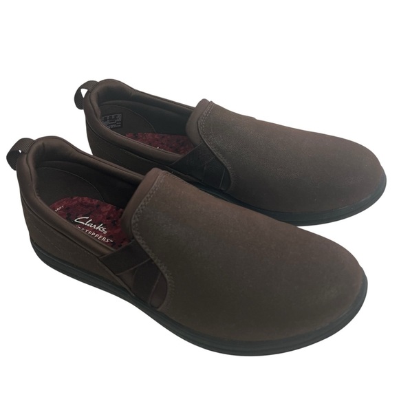Clarks Cloudsteppers Women’s Slip On Shoes Sz 8 Color Brown Cushion soft - Picture 7 of 13